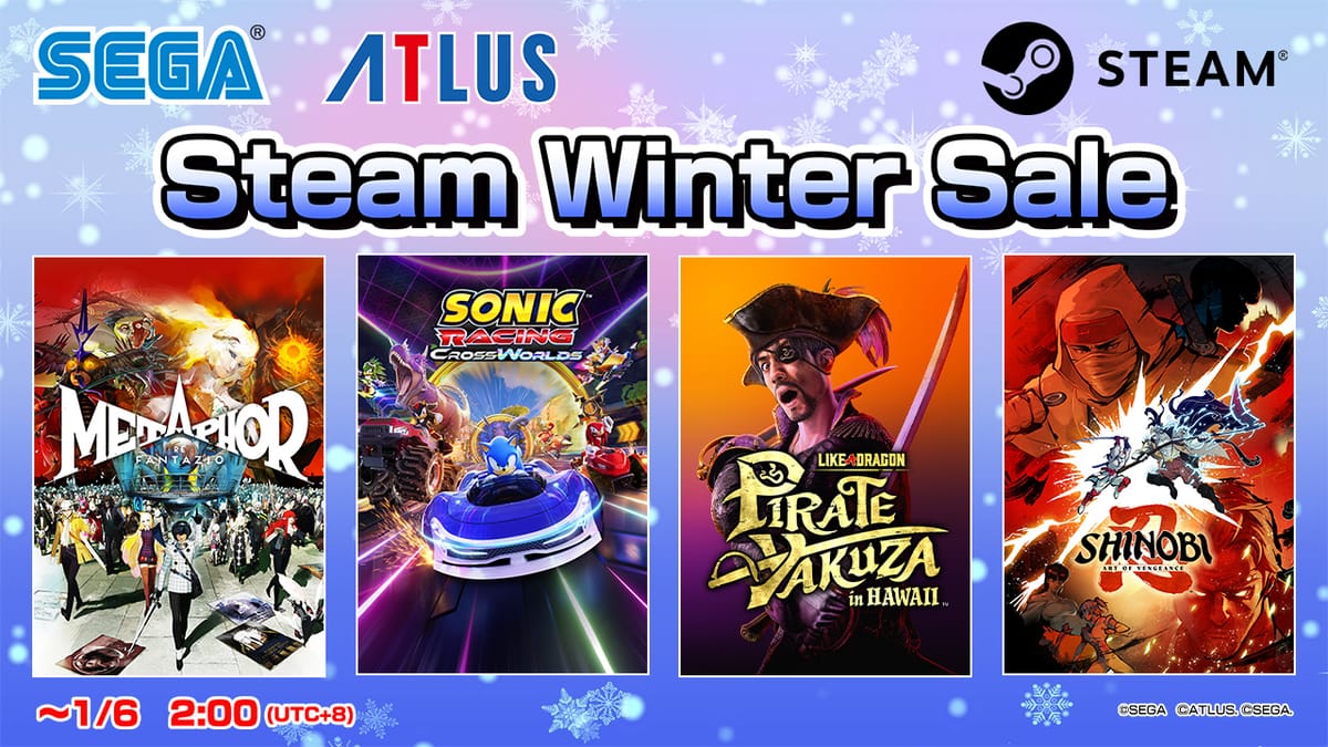 Sonic games discounted at SEGA's Winter Sale